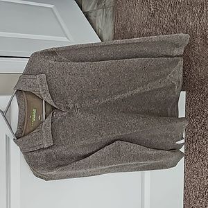 Quarter button sweater